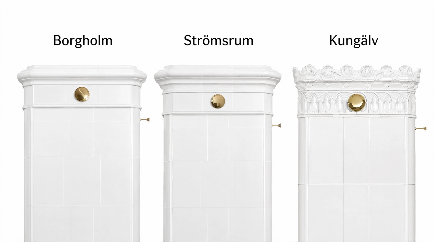Korunky pro obdélníková kamna